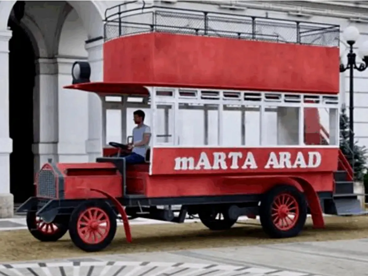VIDEO În România de azi, în anul 1909, se produceau autobuze supraetajate. O replică va circula din nou