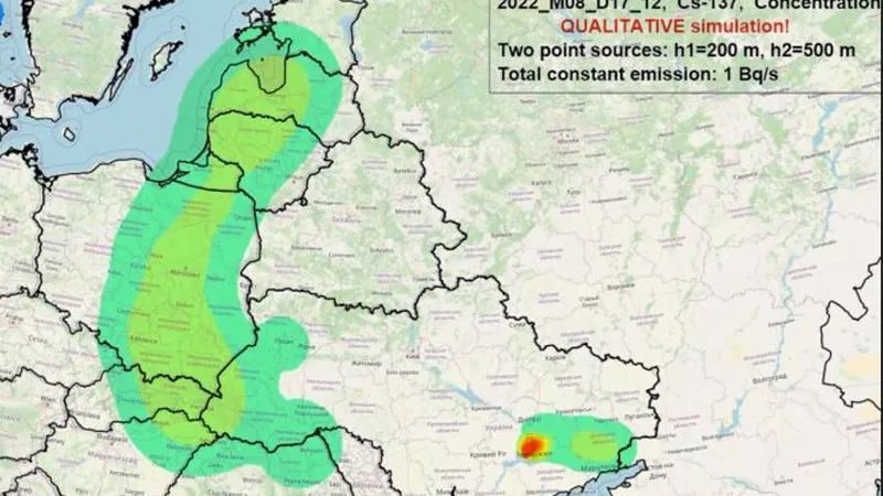 Împrăștierea norului radioactiv/foto: pravda.com.ua