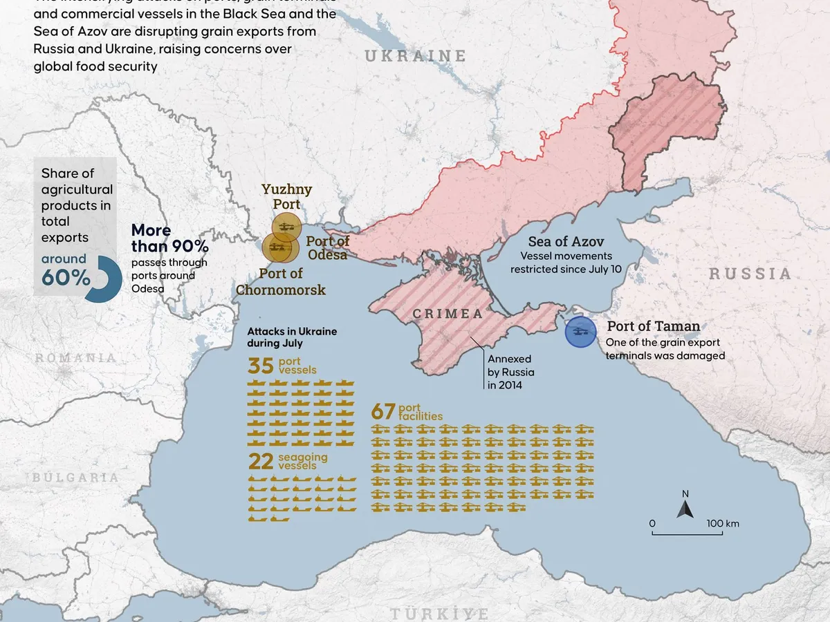 Atacurile asupra porturilor din Marea Neagră scumpesc pâinea. Rute alternitive pe lângă România nu fac față - Foto: Profimedia Images (imagine cu  rol ilustrativ)