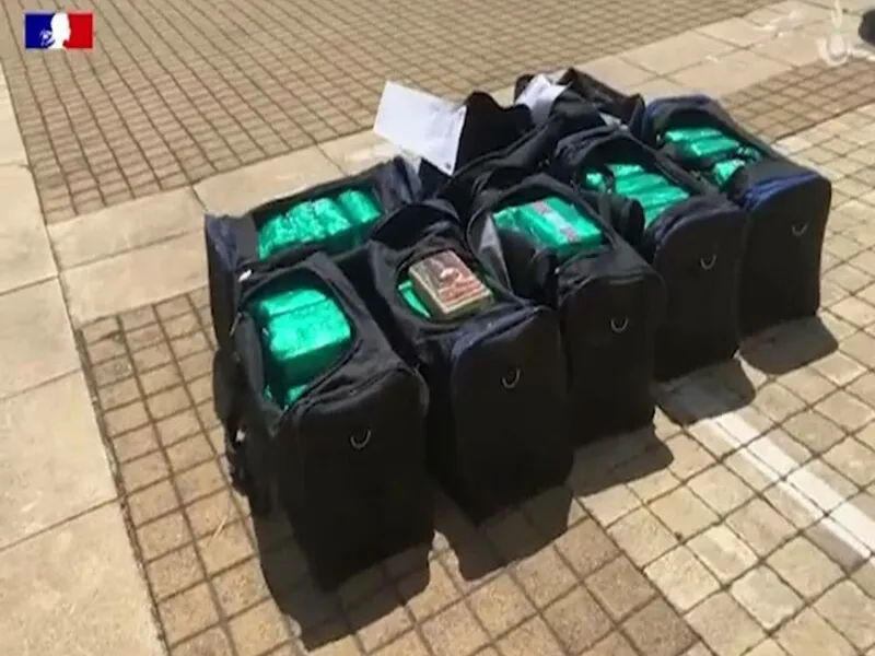 Foto: Românul transporta cocaină pură Sursa: Politie Franta
