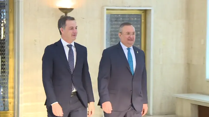 Ciucă a analizat împreună cu De Croo situația de securitate din regiunea noastră/FOTO: Facebook/Nicolae Ciuca