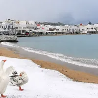 Iarnă și în Grecia. FOTO: Instagram