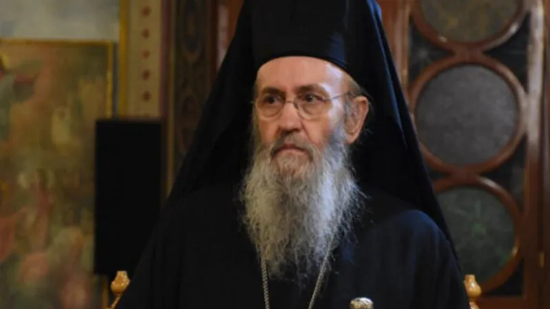 Mitropolitul Ierotheos spune că vaccinul anticovid este eliberarea de furtuna pandemică Foto: Orthodox Times