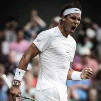 Rafael Nadal purtând ceasul Richard Mille în timpul unui joc