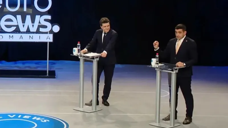 LIVE, 20.00 Nicușor Dan, față în față cu George Simion pe fondul creșterii euro și ROBOR - FOTO: captura TV (imagine cu rol ilustrativ)
