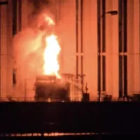 Incendiu violent la Hidrocentrala Porțile de Fier. Pompierii intervin în forță - Foto: ISU Mehedinți