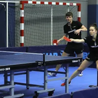 Rareş Şipoş şi Andreea Dragoman, prima medalie pentru România la Europenele Under-21 de ping-pong. / Foto: Federația Română de Tenis de Masă, Facebook