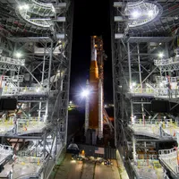 Racheta Artemis, pe rampa de lansare de la Cape Canaveral din SUA- FOTO: Profimedia Images