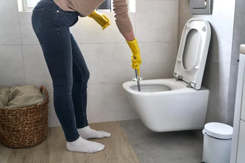 Femeie care curăță toaleta - Foto: Magnific.com (Imagine cu rol ilustrativ)