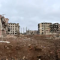 Oraşul Soledar, din estul Ucrainei, după o operaţţiune militară Wagner - Foto: Profimedia Images