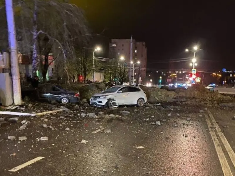 Bombă rusească în Belgorod-Foto: mil.in.ua