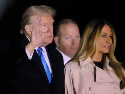 Donald Trump la funerarii Papei Francisc - Foto: Profimedia Images