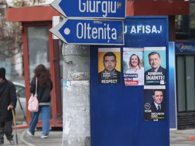 Panotaj electoral pentru alegerile prezidenţiale - Foto: INQUAM PHOTOS/George Călin