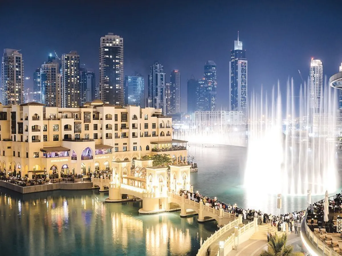 Fântânile dansante de la Dubai Mall