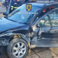 Un bărbat din Olt a fost oprit de polițiști cu focuri de armă după ce a furat o mașină Foto: Poliția Română