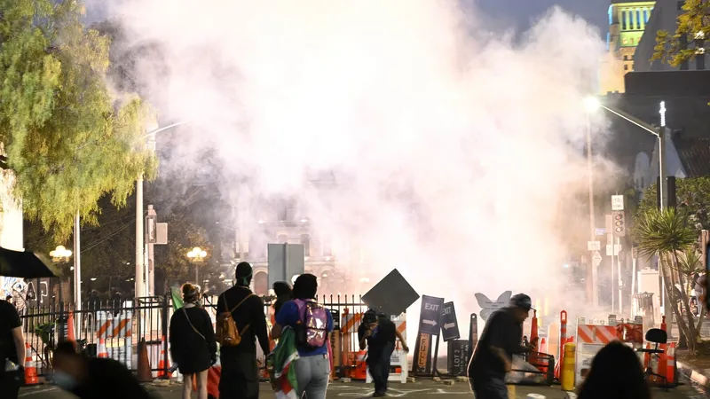Proteste violente în Los Angeles Foto: profimediaimages.ro