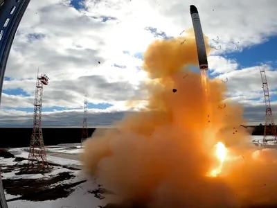 Lansare de test a unei rachete Sarmat cu capacitate nucleară (Satan-2) - Foto: Profimedia Images