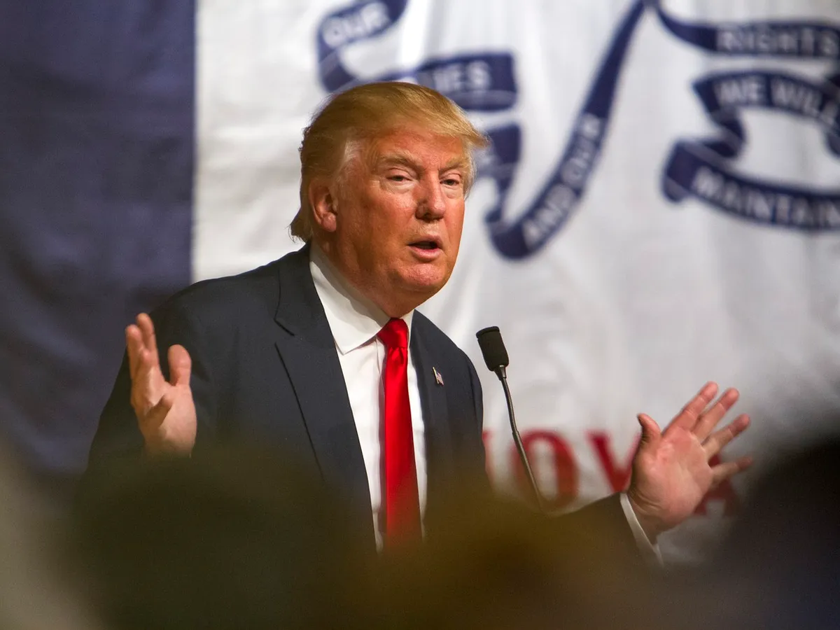 Donald Trump într-un discurs - Foto: Profimedia Images