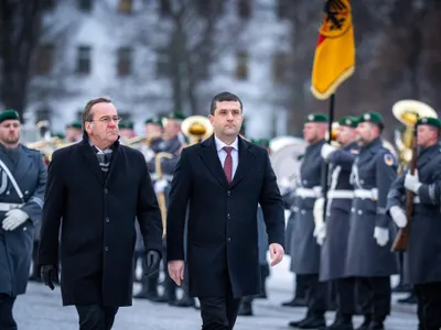 Boris Pistorius și Radu Mirută - Foto: Facebook/Radu Miruță