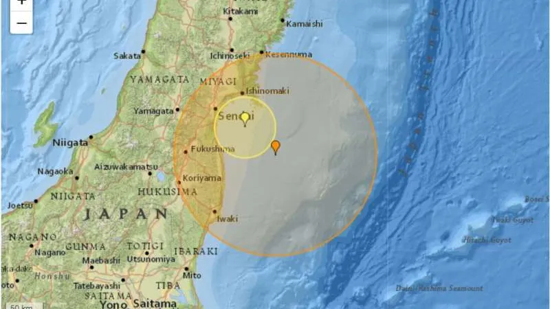 Cutremur de 6 grade pe scara Richter, în nord-estul Japoniei. / Foto: agerpres.ro