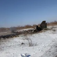 Un avion de vânătoare rusesc  SU-25 s-a prăbușit în regiunea Belgorod, în apropiere de Ucraina - FOTO: Twitter/ @UAWeapons