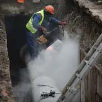 Lucrări la reţeaua de termoficare din Bucureşti - Foto: INQUAM PHOTOS/George Călin