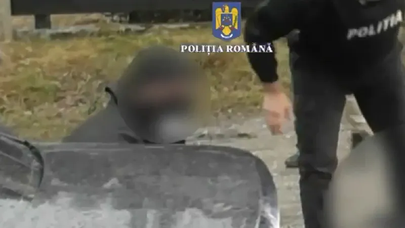 Răpitorii au fost prinși în trafic Foto: captură video Poliția Română