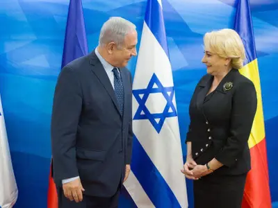 Viorica Dăncilă este cea care a anunțat mutarea Ambasadei României la Ierusalim, după o întâlnire cu premieirul Netanyahu