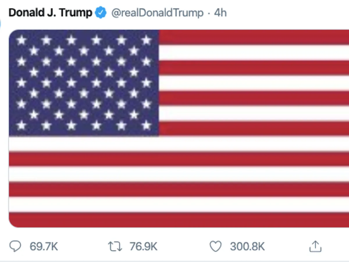 Postarea Twitter a președintelui Trump