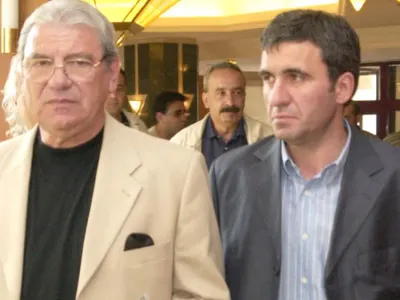 Emeric Ienei și Gheorghe Hagi - Foto: eurosport.ro