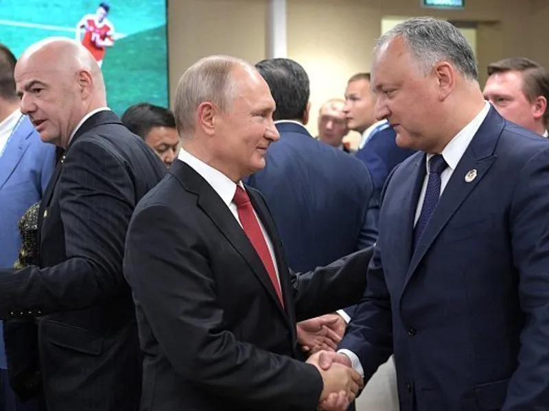 Igor Dodon este un fidel al lui Vladimir Putin. Foto Getty Images