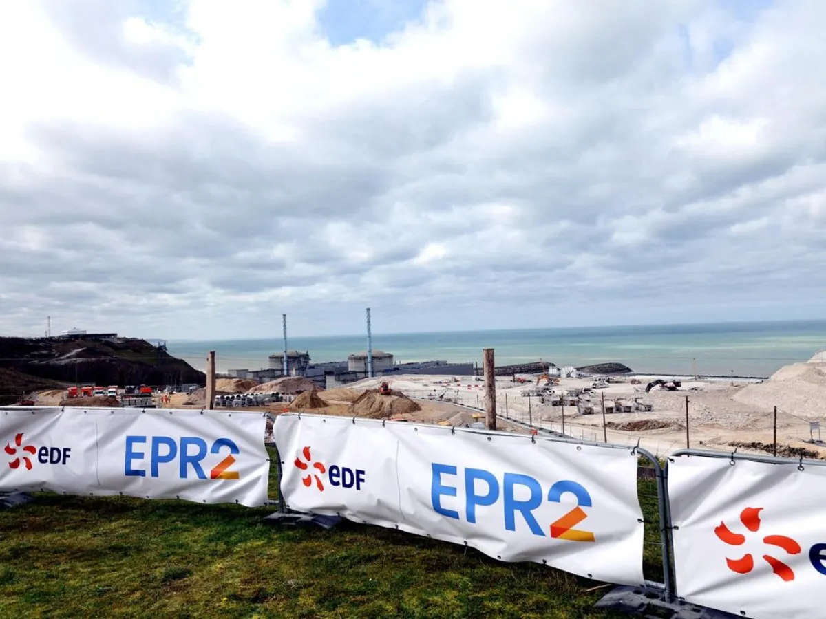 Llantierul EDF şi EPR 2 de la Penly, pentru construcţia unor noi reactoare nucleare, în Franţa - Foto: Profimedia Images