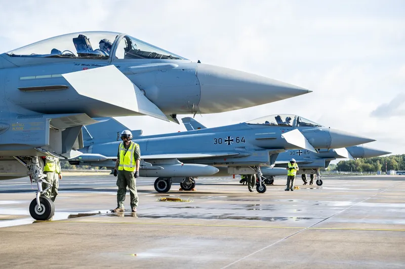 Rom&acirc;nia, apărată de un detașament de avioane Eurofighter germane - Foto: Profimedia Images (imagine cu rol ilustrativ)