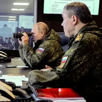 Putin și generalul Gherasimov/Foto: Profimedia Images