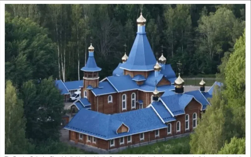 Biserica Ortodoxă Rusă &icirc;n orașul suedez V&auml;ster&aring;s, aproape de un aeroport strategic - Foto: telegraph.co.uk