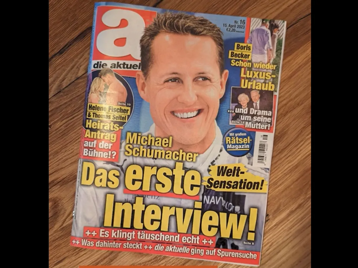 Revista germană Die Aktuelle a publicat un așa zis prim interviu cu Michael Schumacher. - Foto: captură video