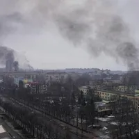 Centrul orașului Mariupol este puternic bombardat de armata rusă/FOTO: Twitter