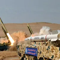 Rachetele balistice iraniene Fateh-110 și Zolfaghar - Foto: Profimedia Images