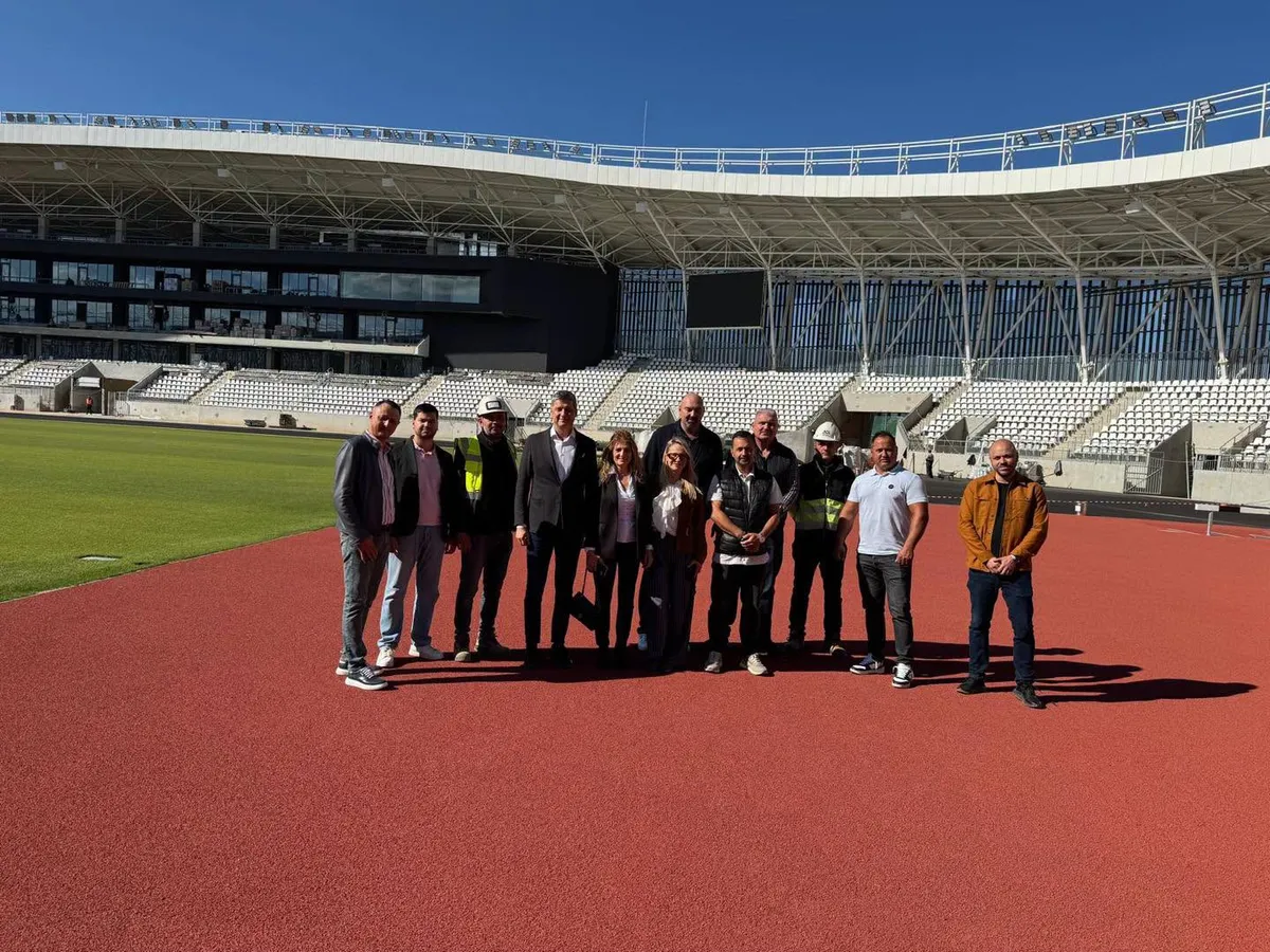 Noul stadion din Târgoviște - Foto: Facebook/Federația Română de Atletism - oficial