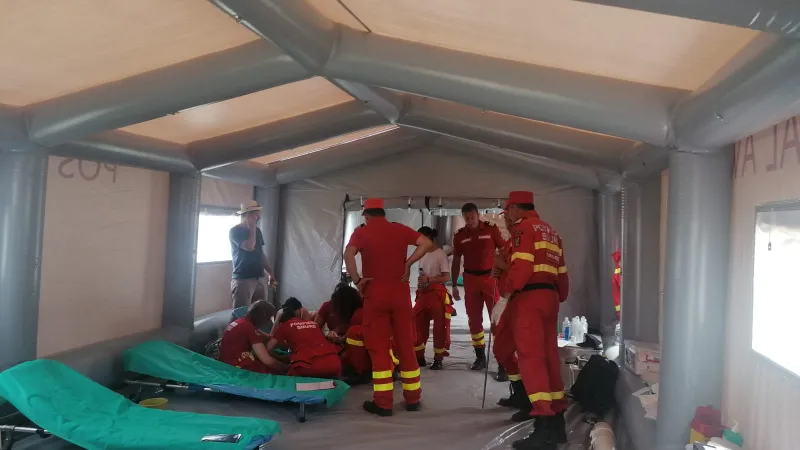 Mii de maghiari au venit la Șumuleu Ciuc. 165 au avut nevoie de asistență medicală Foto: ISU Harghita