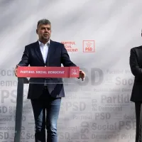 Marcel Ciolacu și Vasile Dîncu- FOTO: INQUAM PHOTOS/ Sabin Cirstoveanu