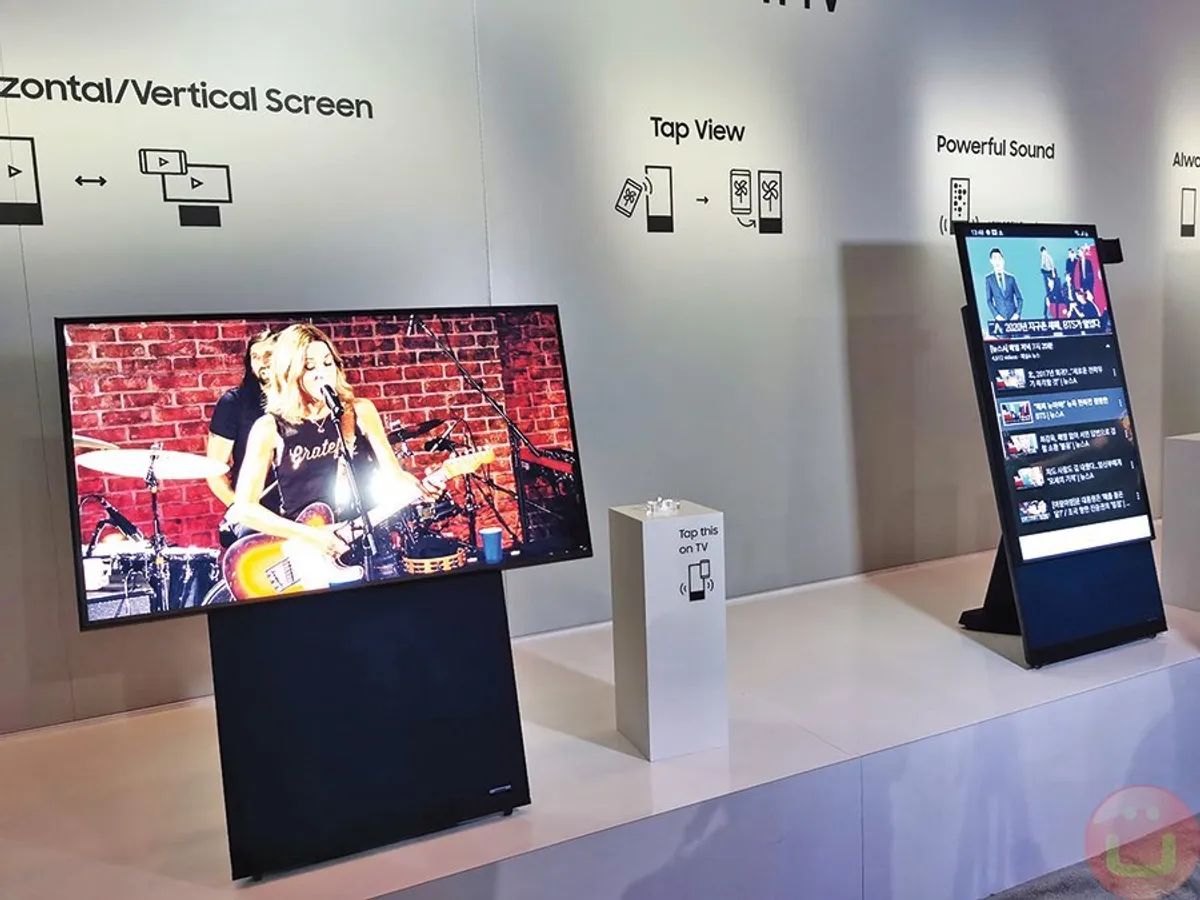 Samsung Sero - Televizorul vertical