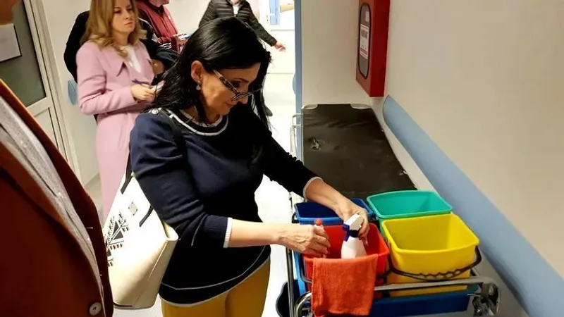 Sorina Pintea, ministra demisă a Sănătății, își spăla imaginea cu vizite în spitale, unde reclama foarte multe nereguli, în plină epidemie de gripă.