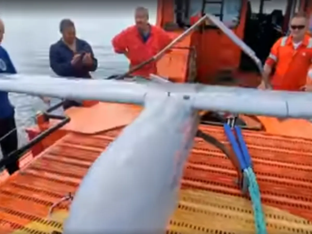 VIDEO O dronă militară a fost găsită în Marea Neagră, la 41 de mile marine