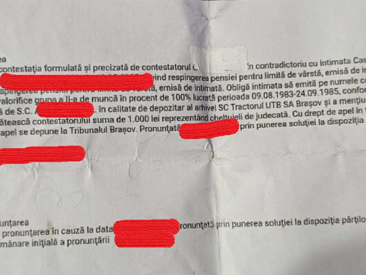 Decizie Tribunal - Foto: just.ro