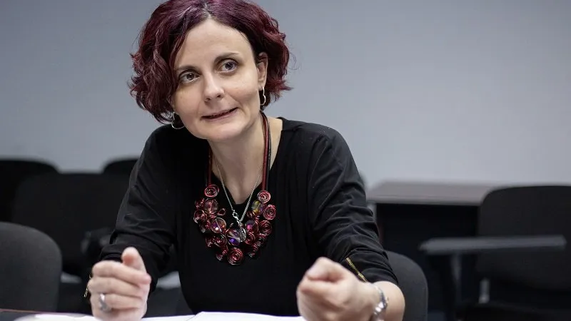 Madalina Turza este cunoscută pentru lupta ei ca activistă pentru drepturile persoanelor cu dizabilități. Este în fruntea ANDPDCA după instalarea Guvernului PNL. Sursa: Inquam Photos / Ilona Andrei