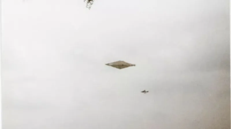 Poza originală a „incidentului Calvine”/foto: RAF