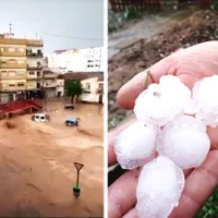 VIDEO Mașini cufundate în apă, grindină cât oul în România și Bulgaria, orașe luate de apă în Spania - Foto: FB