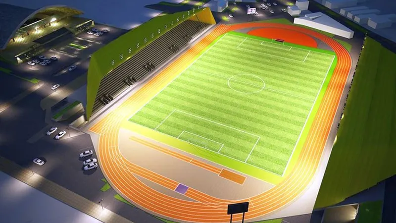 Viitorul stadion din Alexandria/Foto: gsp.ro