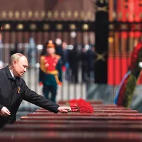 MANIFESTAȚIE Vladimir Putin a defilat pe 9 mai doar cu tancurile în Piața Roșie. S-a abținut să declare, oficial, război Ucrainei - Foto: Profimedia Images